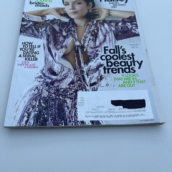 COSMOPOLITAN MAGAZINE OCTOBER 2019- HALSEY KNOWS SHE OWES YOU - Picture 2 of 6